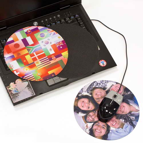 Circular 3-in-1 Notebook Mouse Pads 200mm