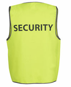 Hi Vis Safety Vest SECURITY – JB6HVS5
