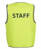 Hi Vis Safety Vest STAFF – JB6HVS6