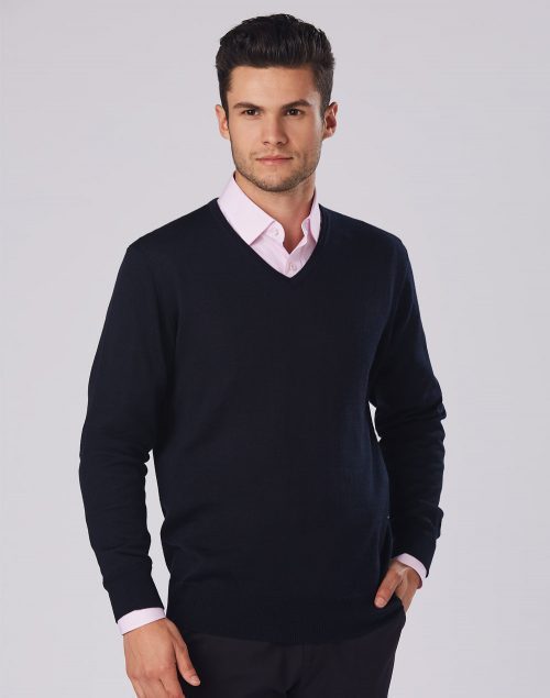 Men’s V-Neck Long Sleeves Jumper – M9502