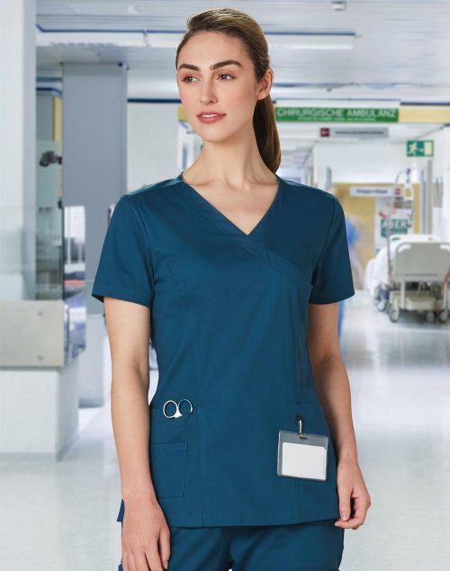 LADIES SCRUB TOP – M7640